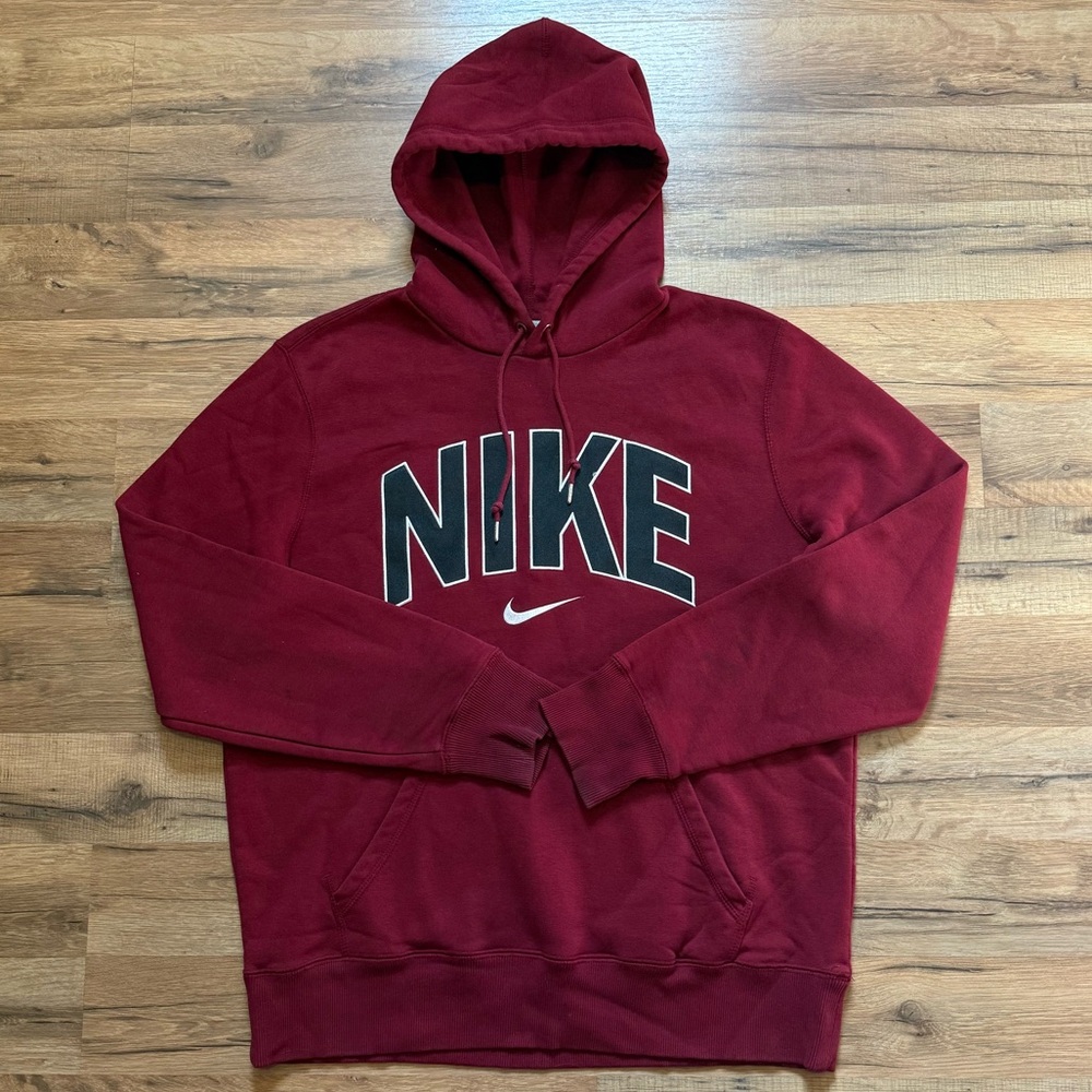 Y2K Nike Spell Out Center Swoosh Hoodie